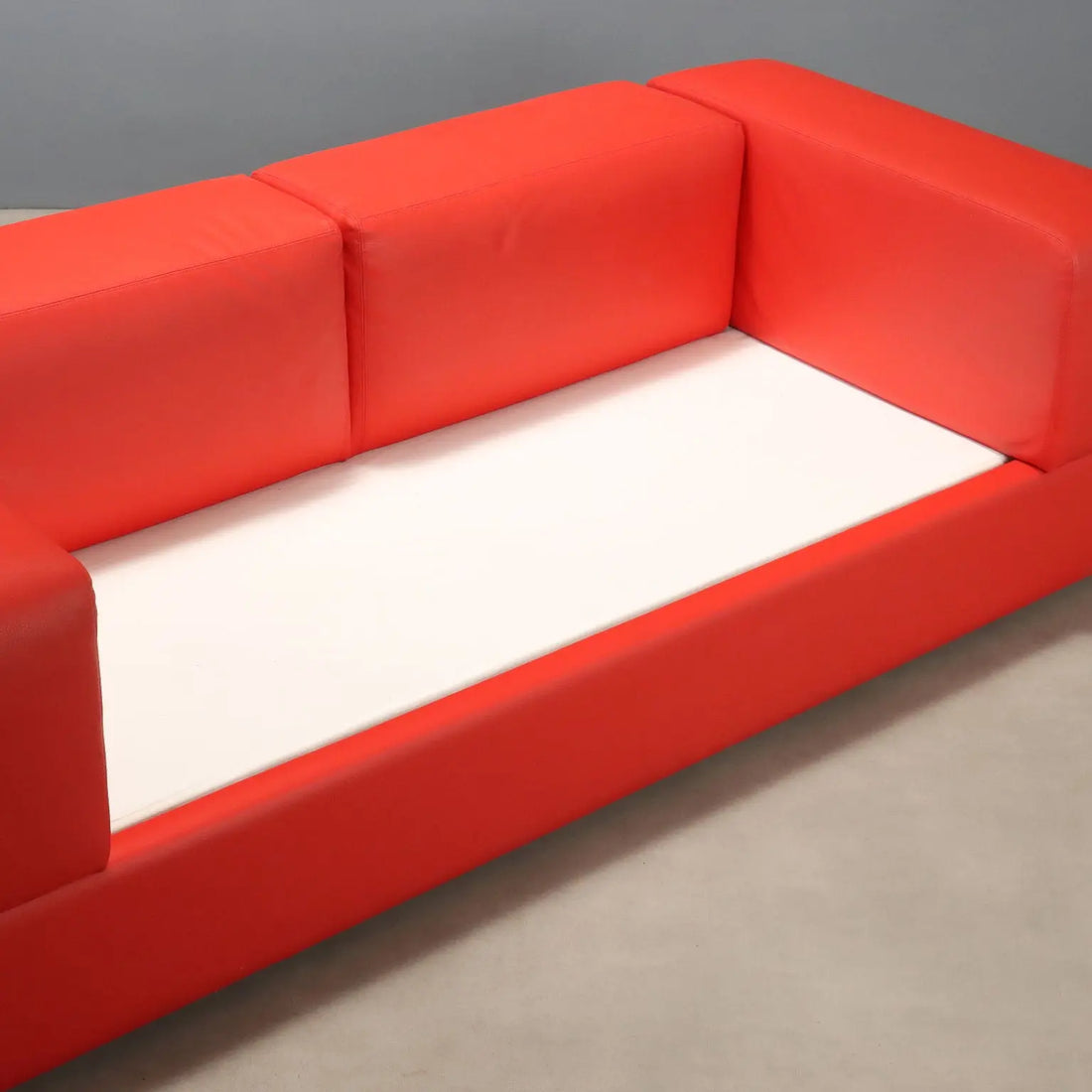 Vintage Sofa Cinova 711 Design Tito Agnoli Leatherette Italy 1960s