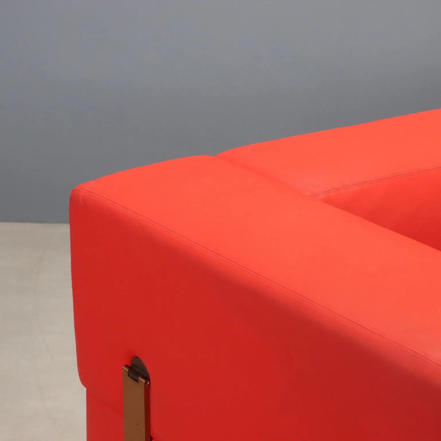 Vintage Sofa Cinova 711 Leather Design Tito Agnoli Italy 1960s
