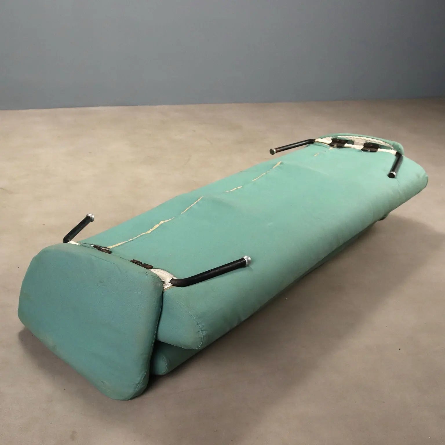 1960s Foldable Sofa with Metal Legs