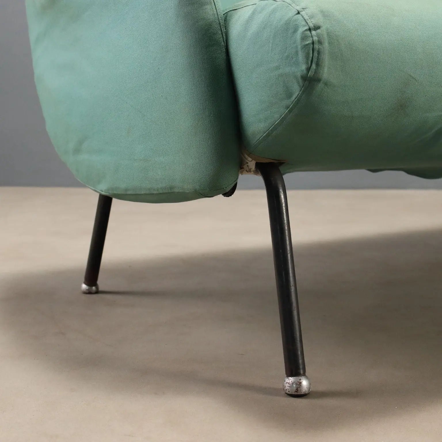 1960s Foldable Sofa with Metal Legs