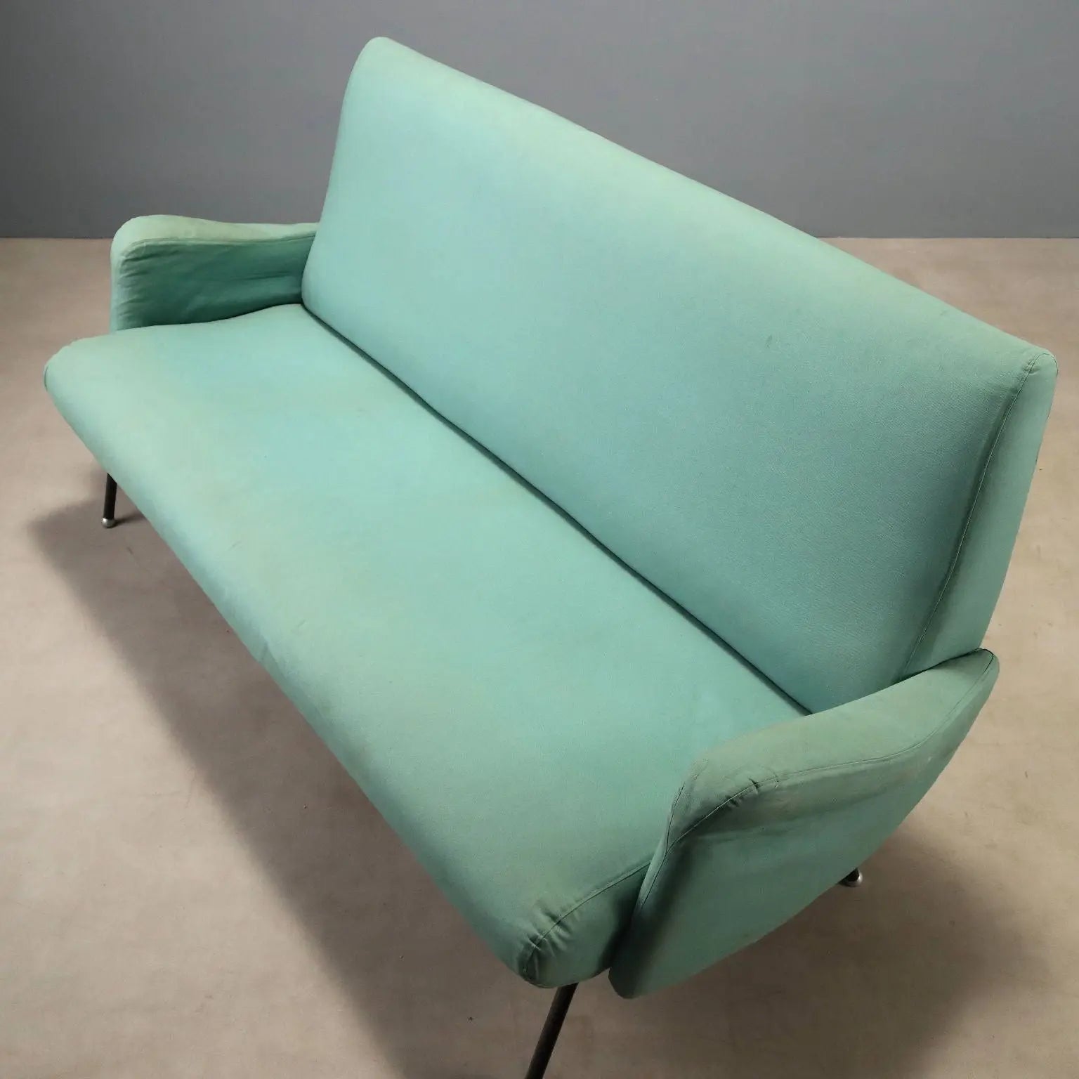 1960s Foldable Sofa with Metal Legs