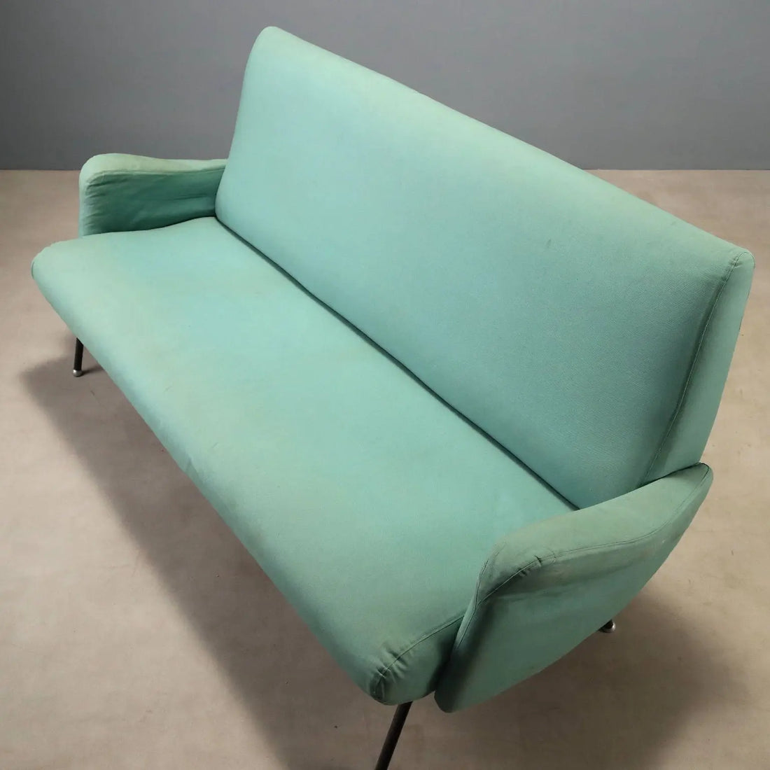 1960s Foldable Sofa with Metal Legs