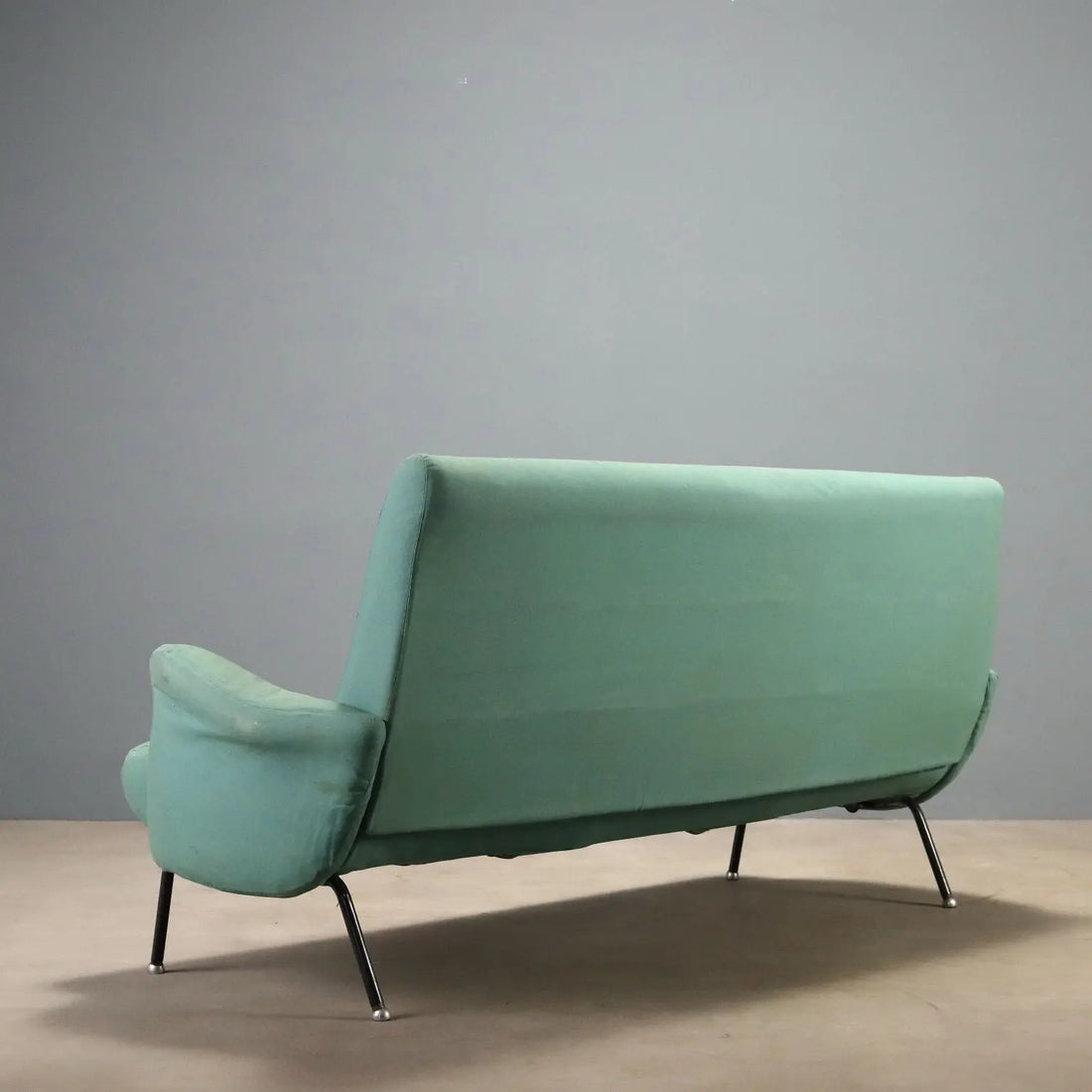 1960s Foldable Sofa with Metal Legs
