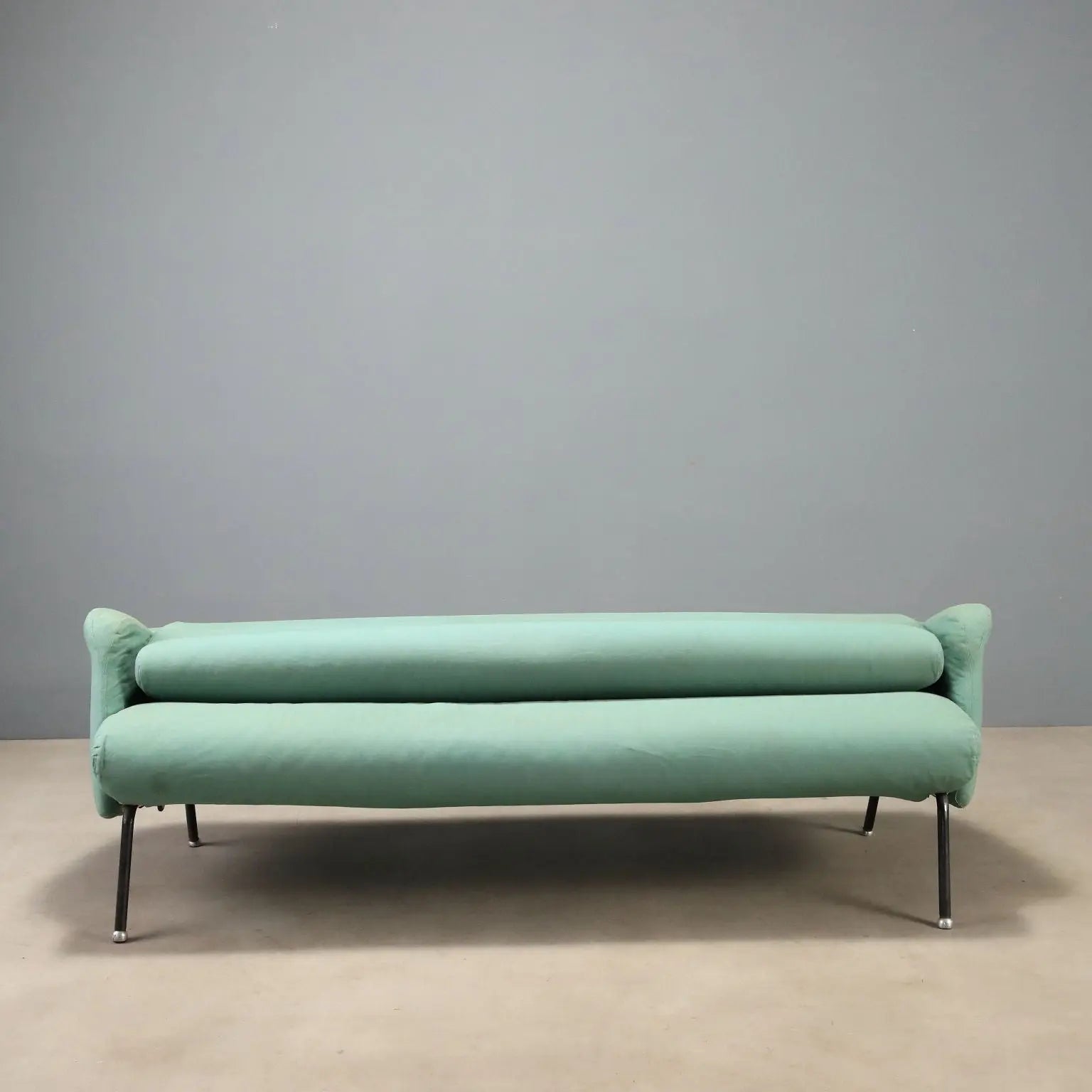 1960s Foldable Sofa with Metal Legs