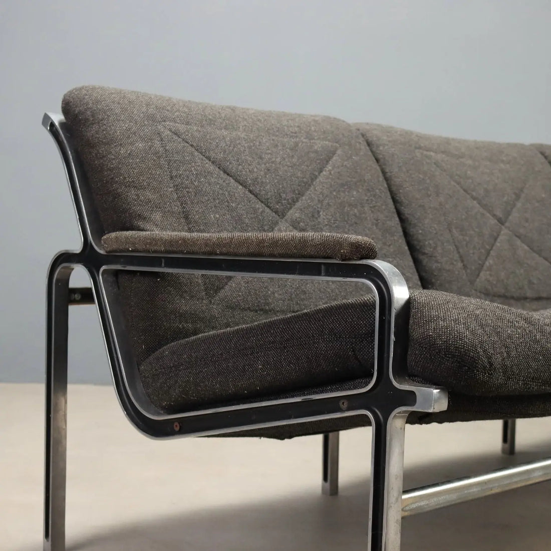 Vintage Sofa Strässle Design André Vandenbeuck Fabric 1960s-1970s