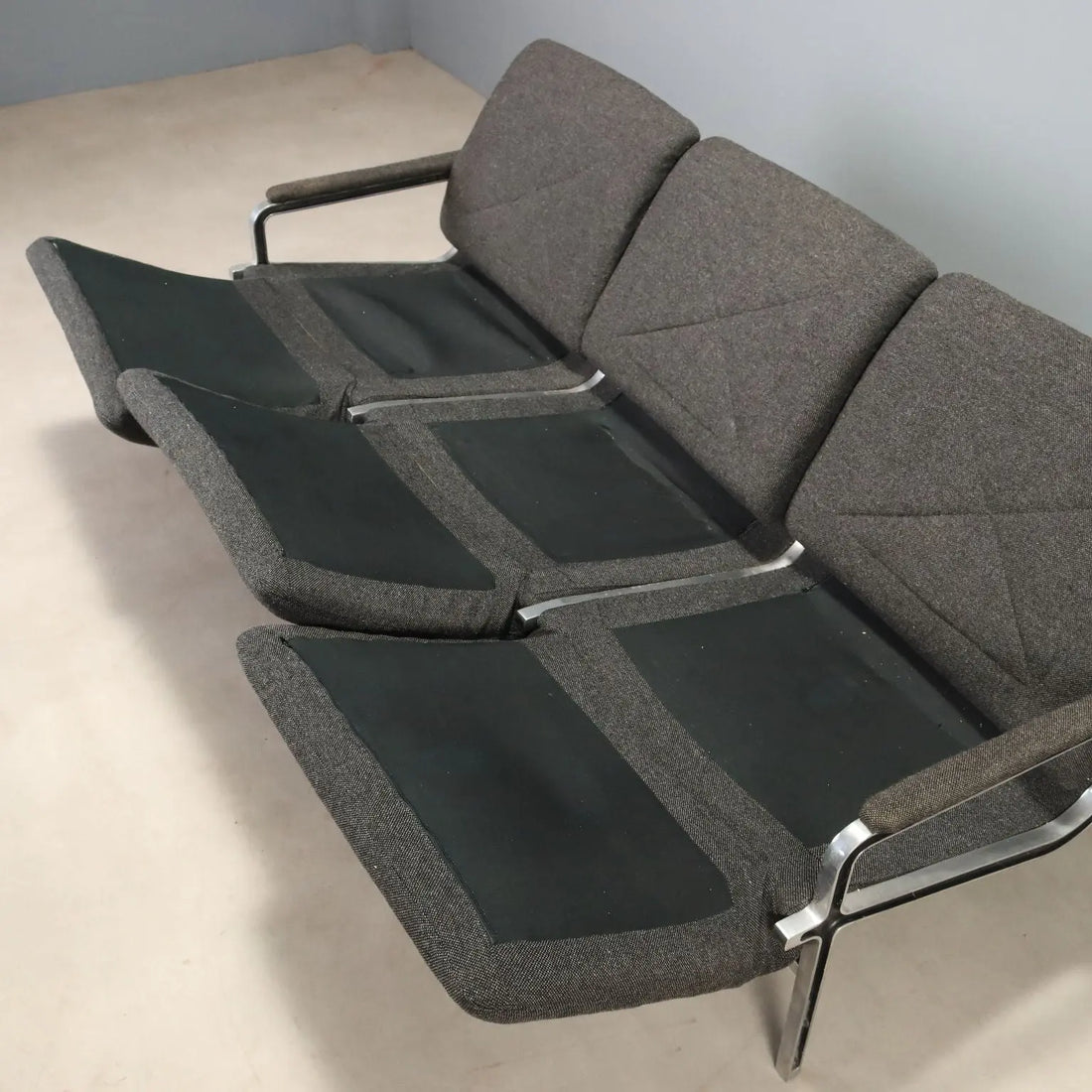 Vintage Sofa Strässle Design André Vandenbeuck Fabric 1960s-1970s