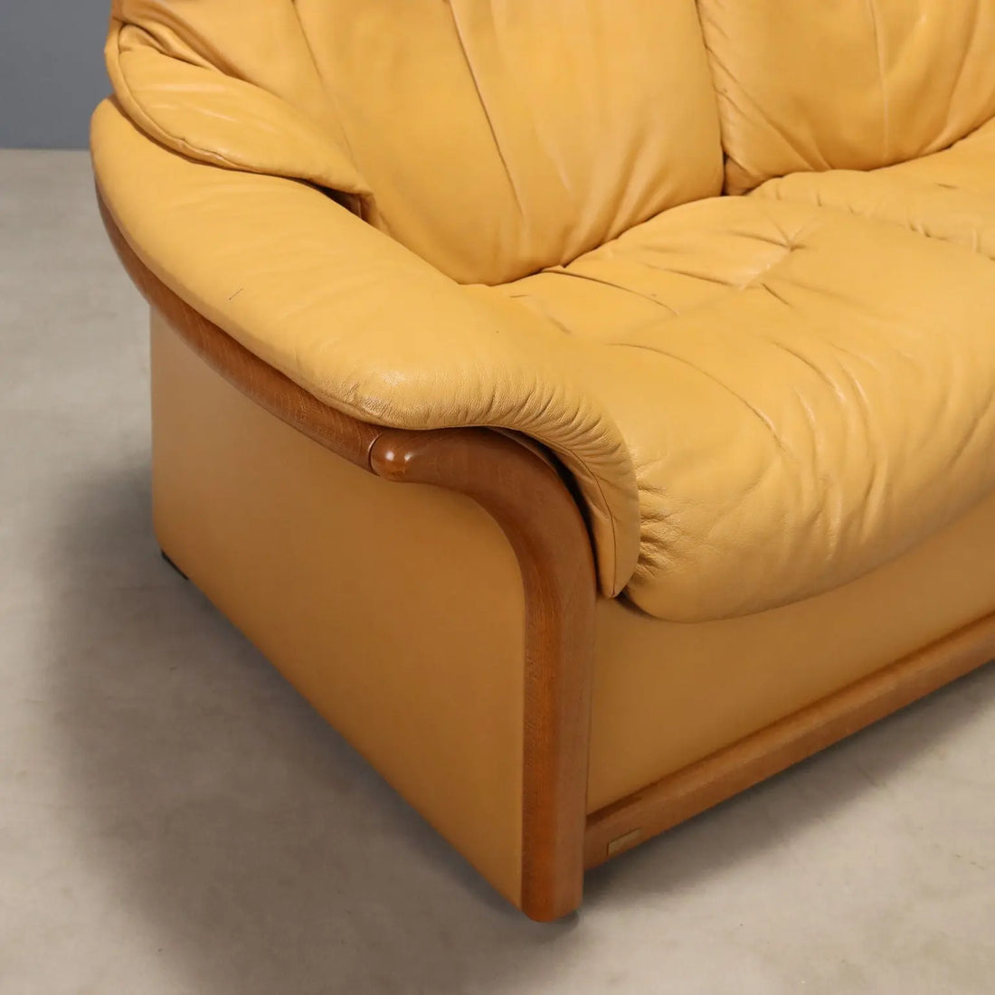 Ekornes Two-Seater Leather Sofa