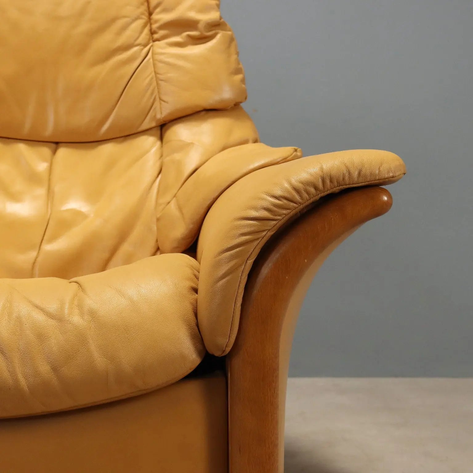 Ekornes Two-Seater Leather Sofa
