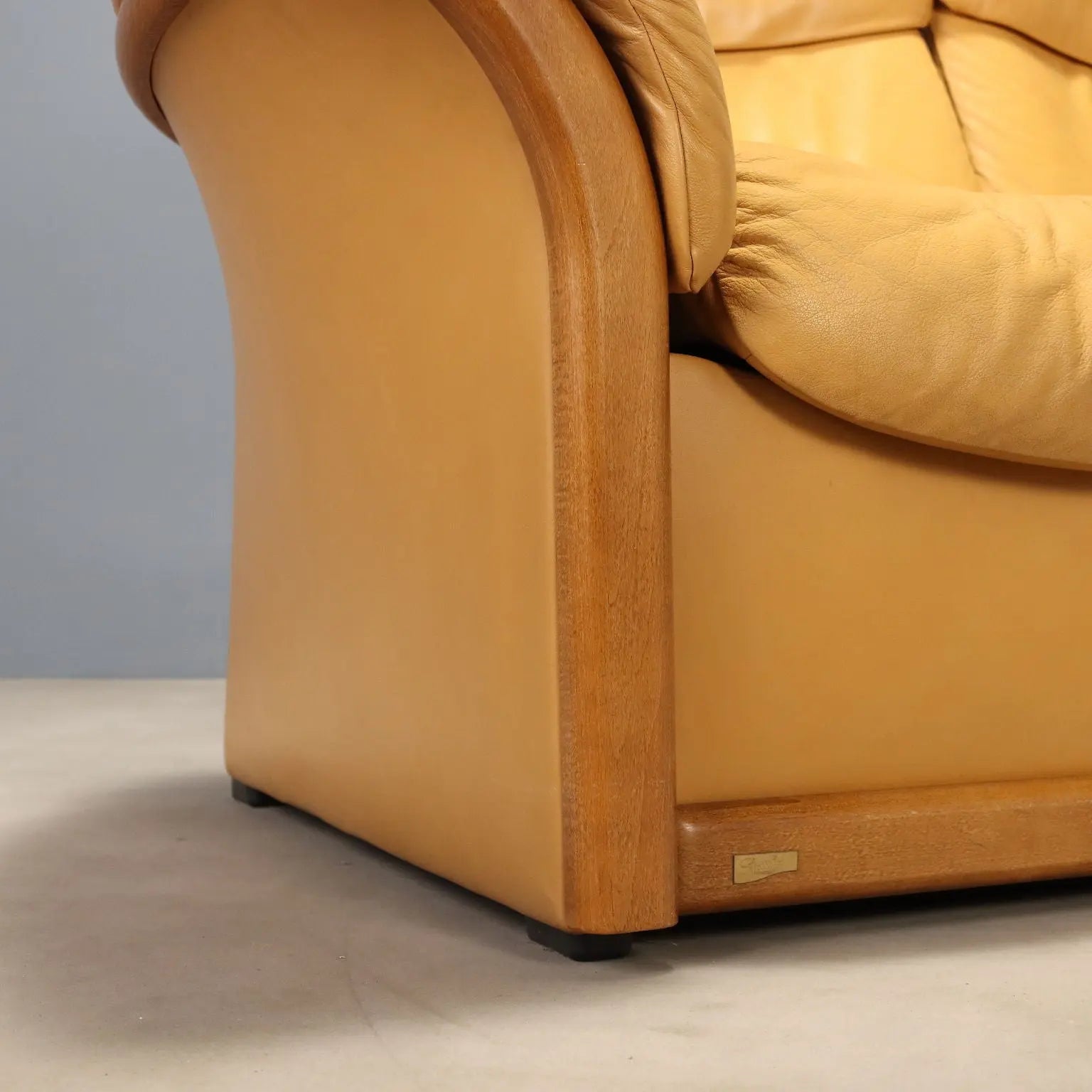 Ekornes Two-Seater Leather Sofa
