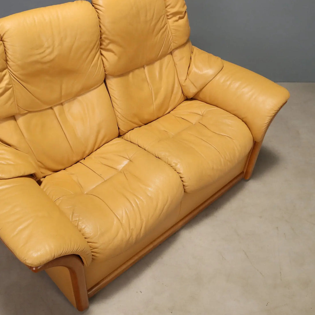 Ekornes Two-Seater Leather Sofa