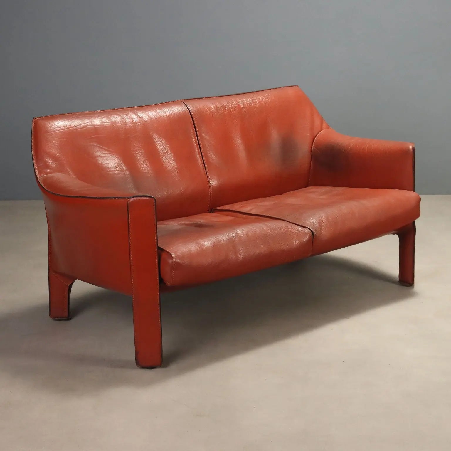 Cassina CAB 415 Sofa Vintage Design Mario Bellini Italy 1980s
