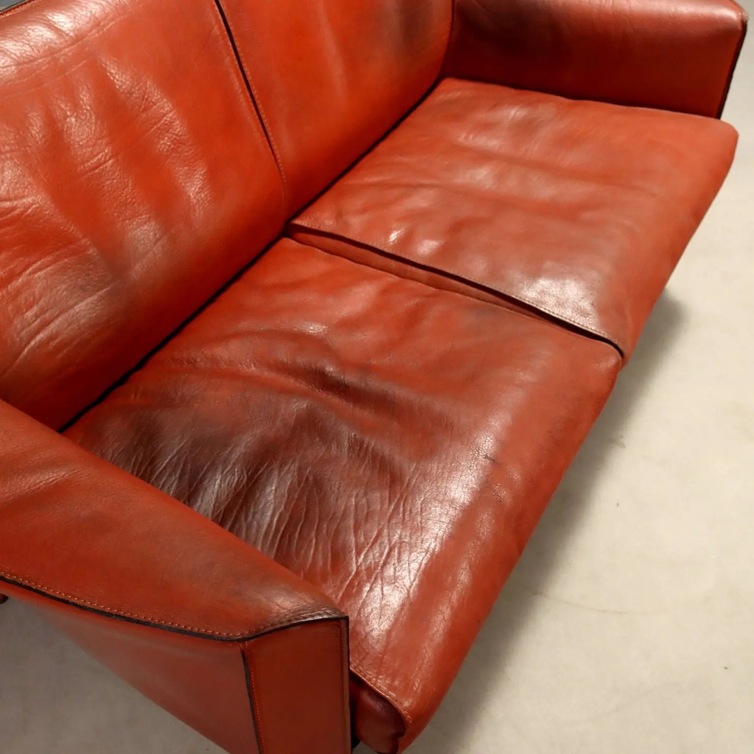 Cassina CAB 415 Sofa Vintage Design Mario Bellini Italy 1980s