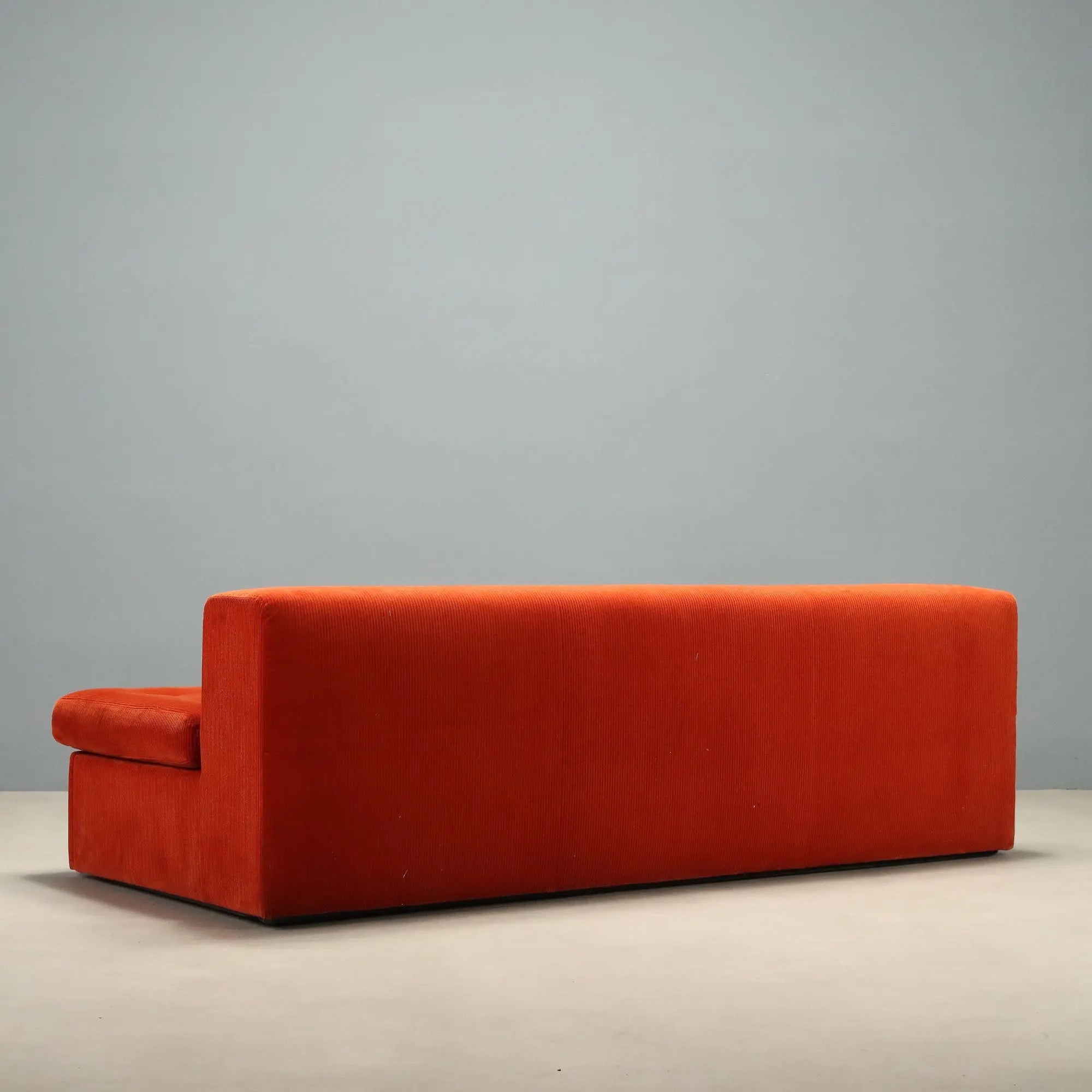 Vintage Zanotta Sofa Fabric 3 Seater Design Italy 1970s-1980s