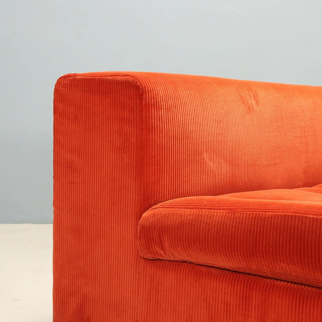 Vintage Zanotta Sofa Fabric 3 Seater Design Italy 1970s-1980s