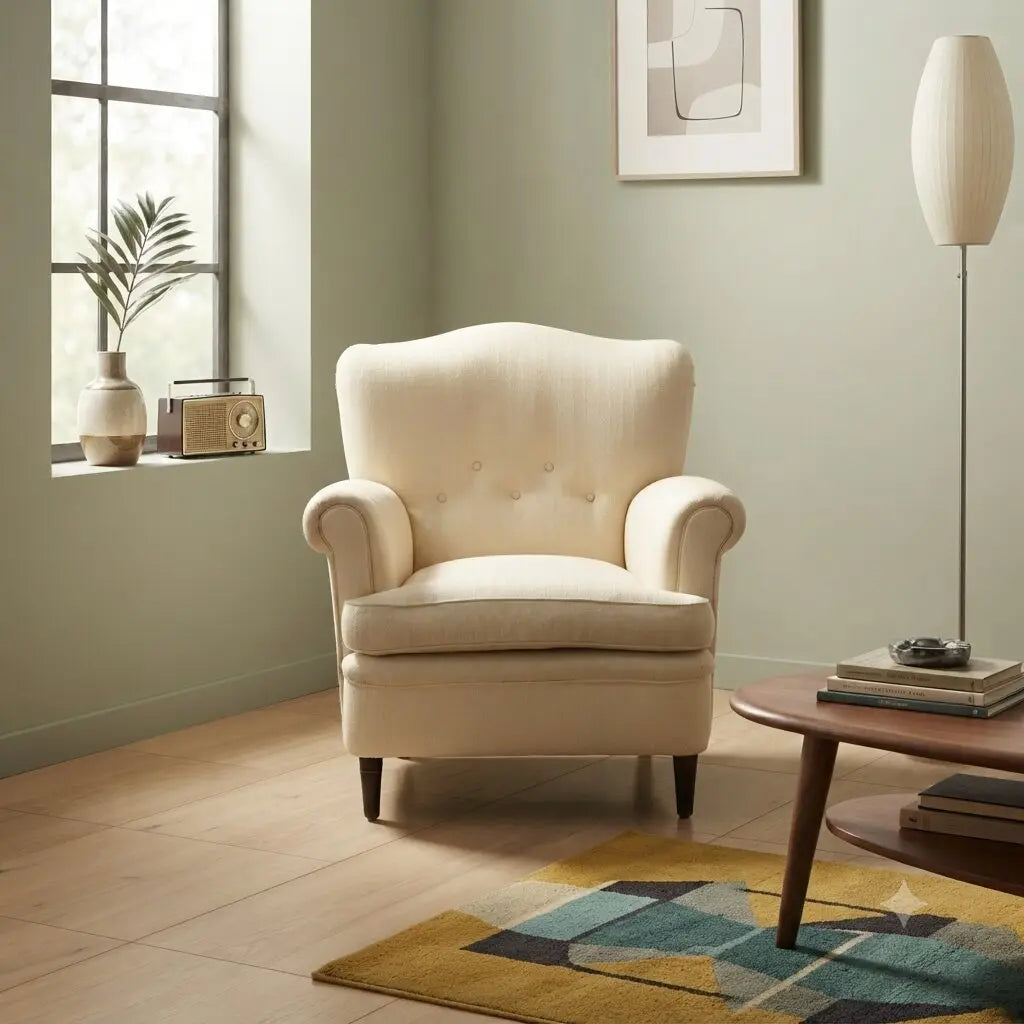 Armchair Fabric Italy 1950s | Modernism | Armchairs