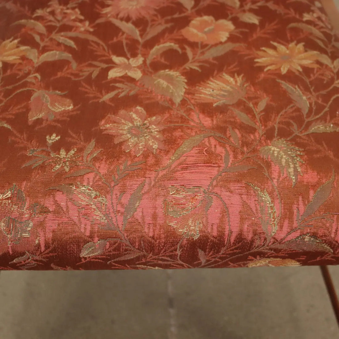 Vintage Armchair Mahogany Cloth Design Italy 1950s | Modernism | Armchairs