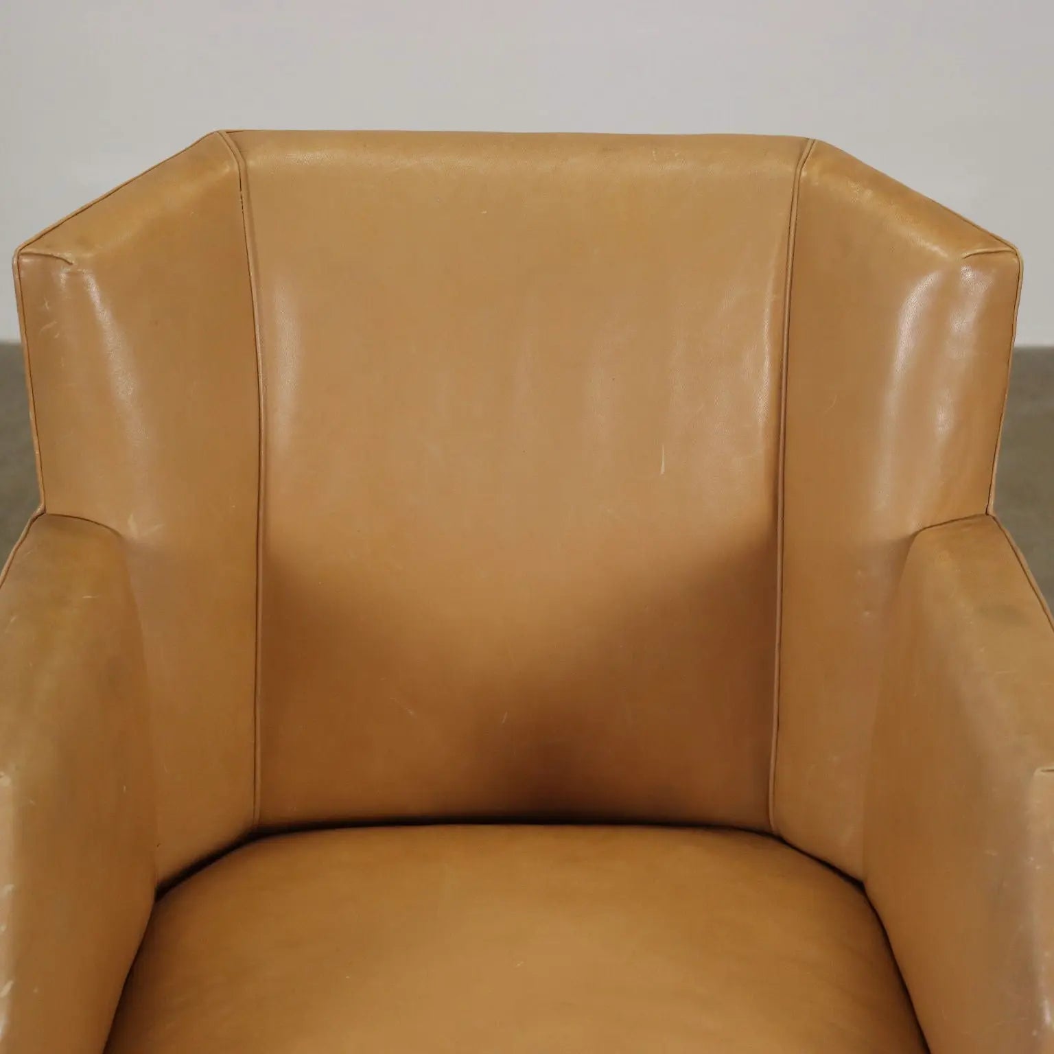 Vintage Armchair Leatherette Painted Beech Italy 1930s-1940s | Modernism | Armchairs