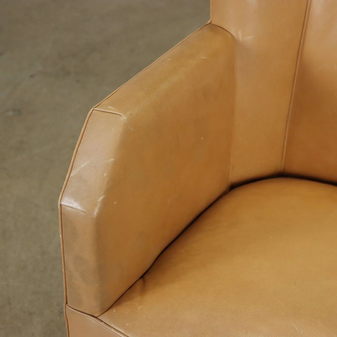 Vintage Armchair Leatherette Painted Beech Italy 1930s-1940s | Modernism | Armchairs