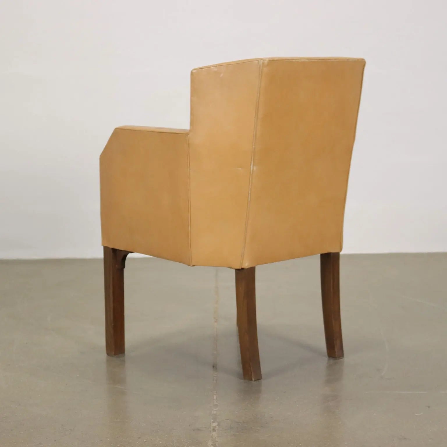 Vintage Armchair Leatherette Painted Beech Italy 1930s-1940s | Modernism | Armchairs