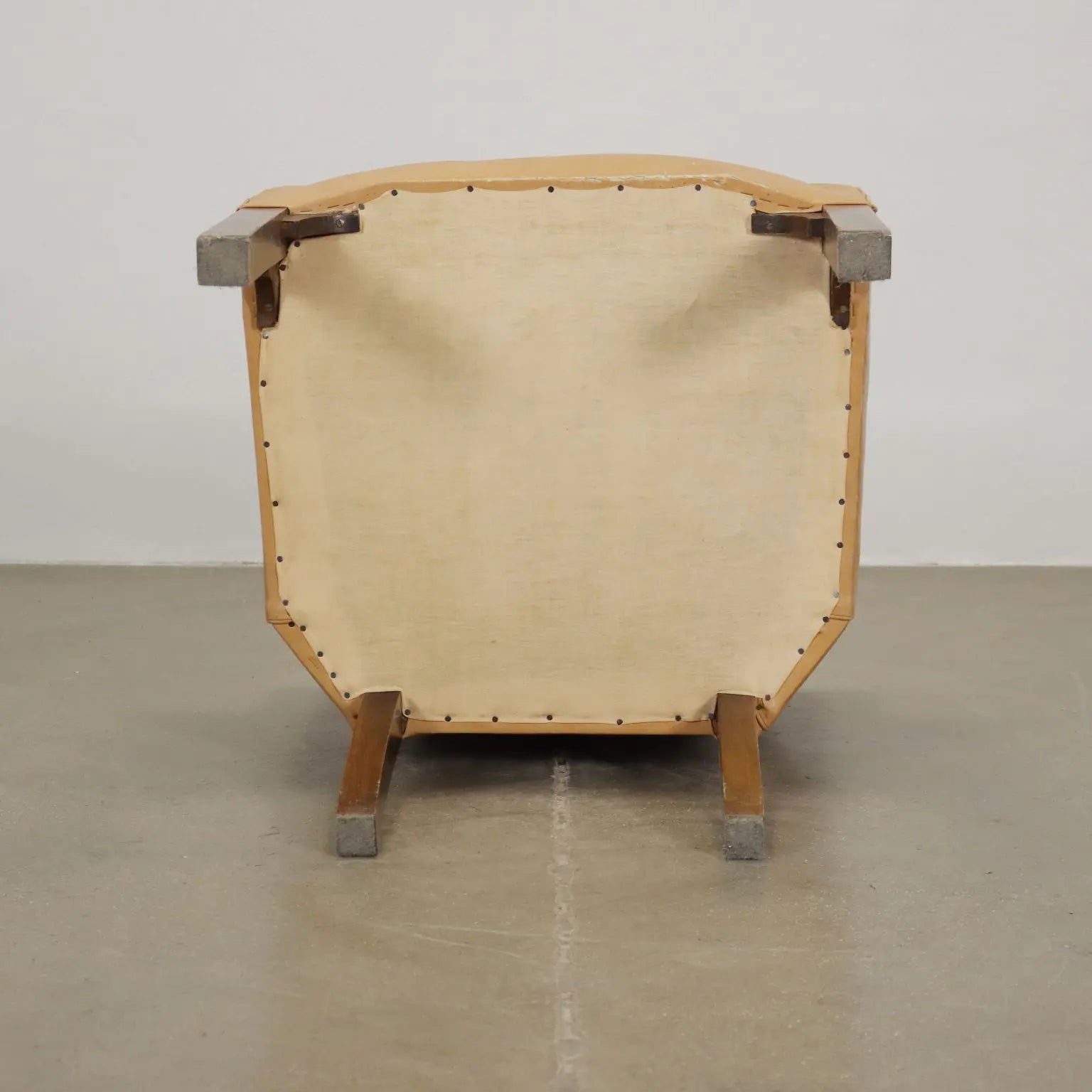Vintage Armchair Leatherette Painted Beech Italy 1930s-1940s | Modernism | Armchairs