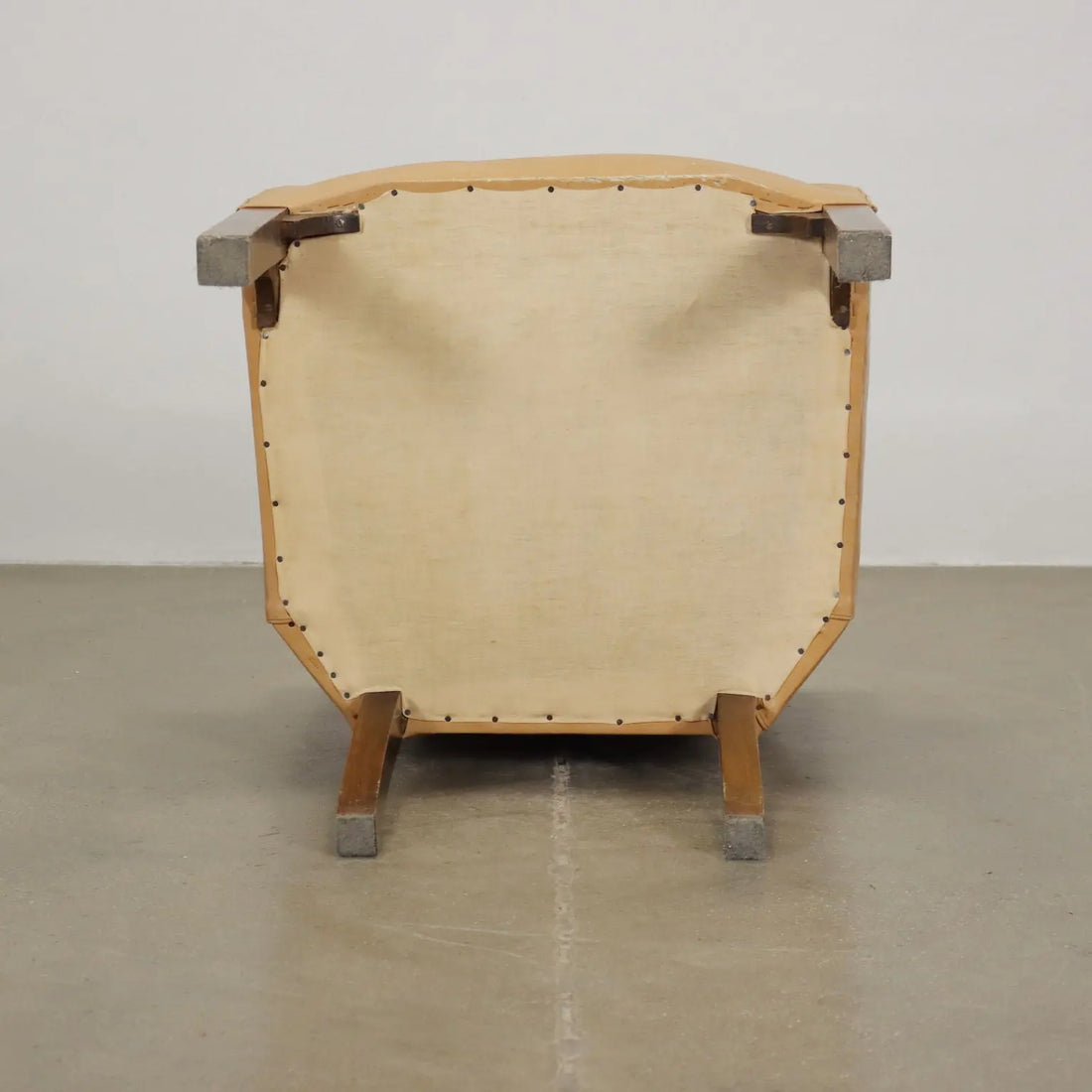 Vintage Armchair Leatherette Painted Beech Italy 1930s-1940s | Modernism | Armchairs