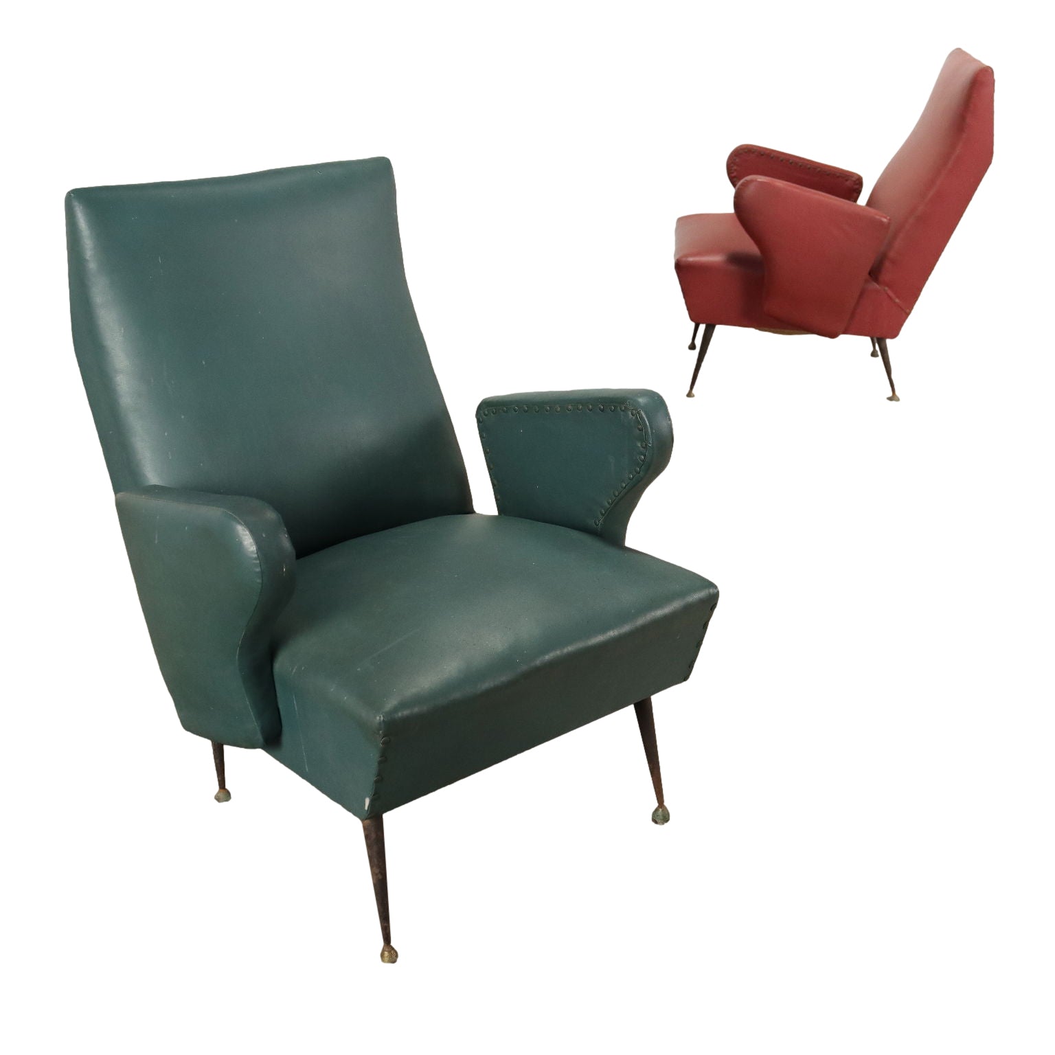 Pair of Vintage Armchairs Metal Italy 1950s-1960s | Modernism  Armchairs