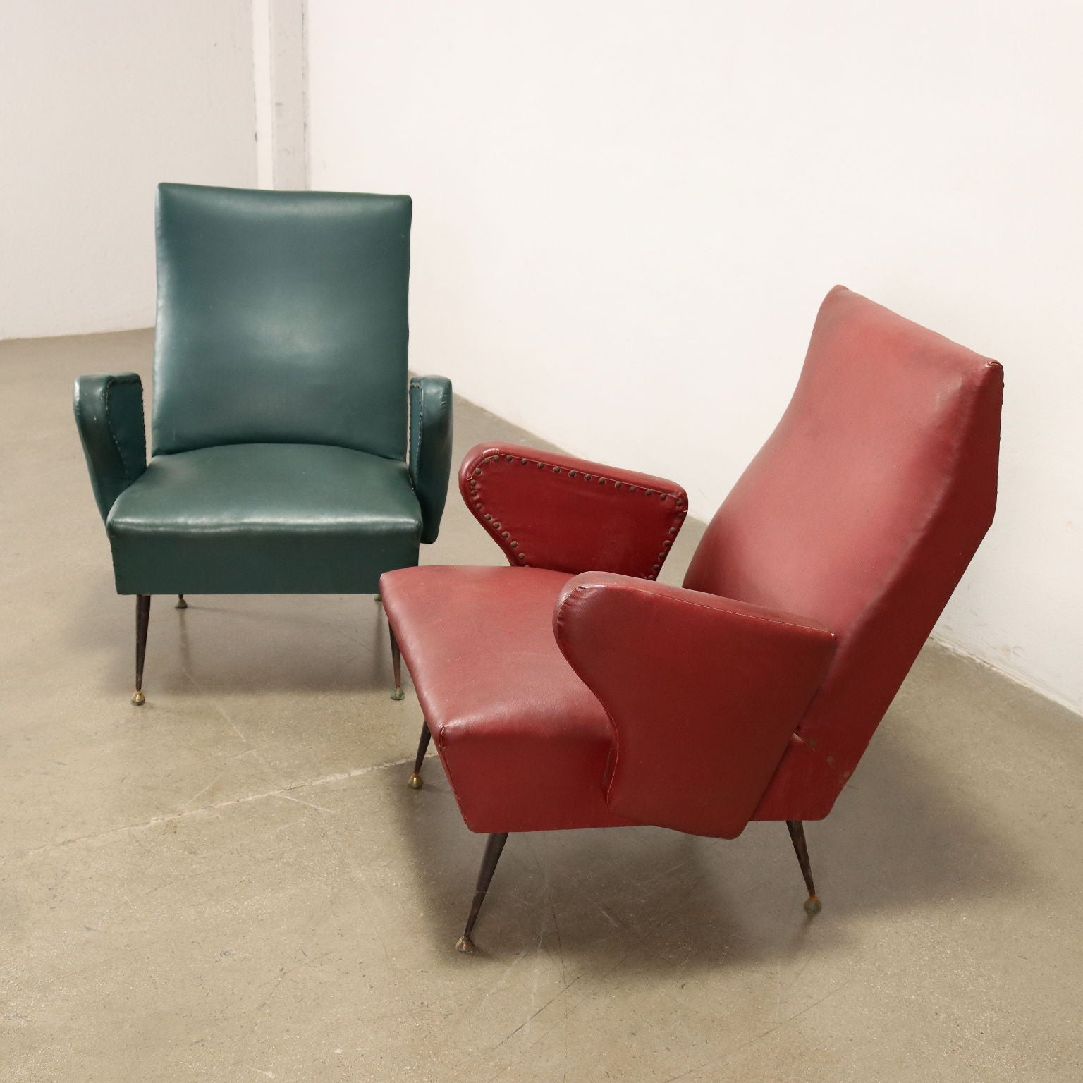Pair of Vintage Armchairs Metal Italy 1950s-1960s | Modernism  Armchairs