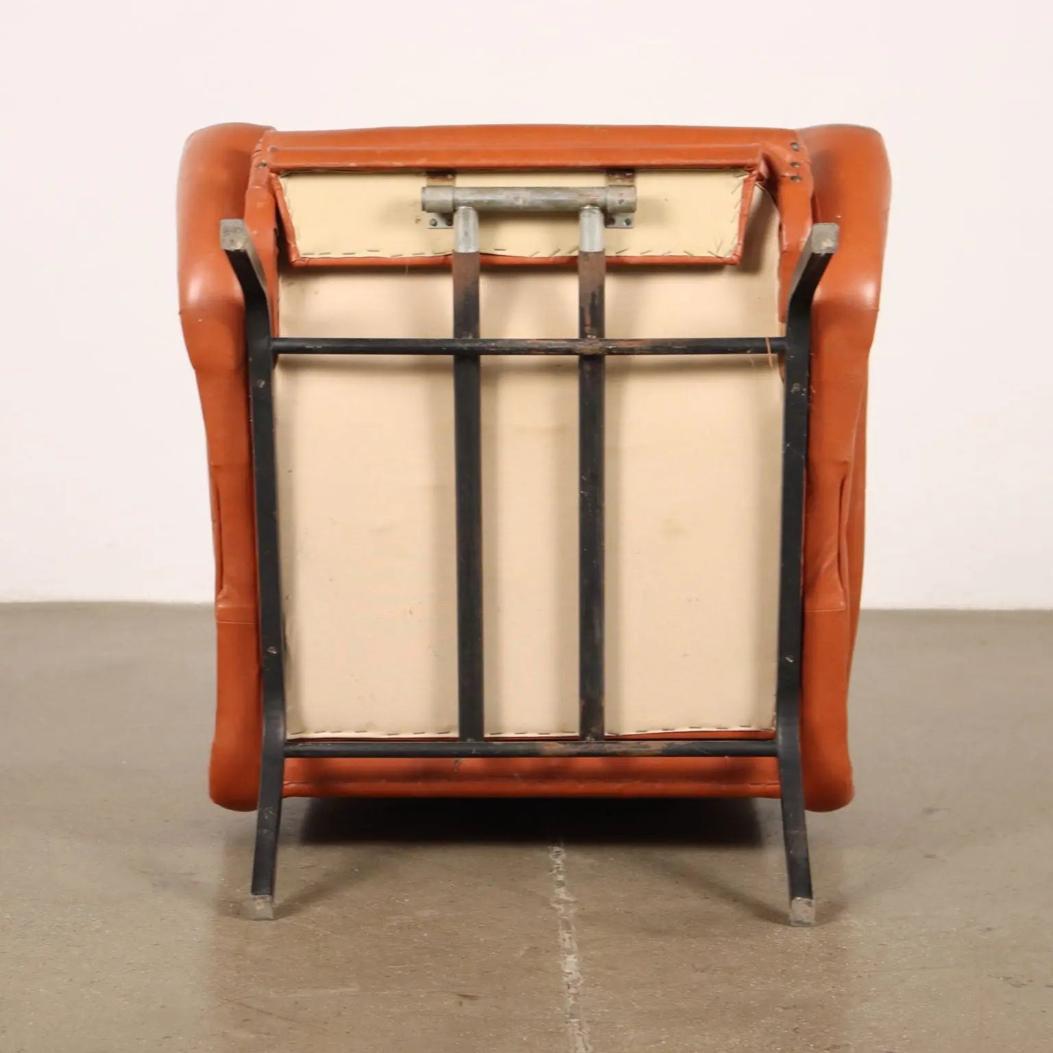 Vintage Armchair from the 1970s Foam Upholstery Leatherette Metal | Modernism | Armchairs