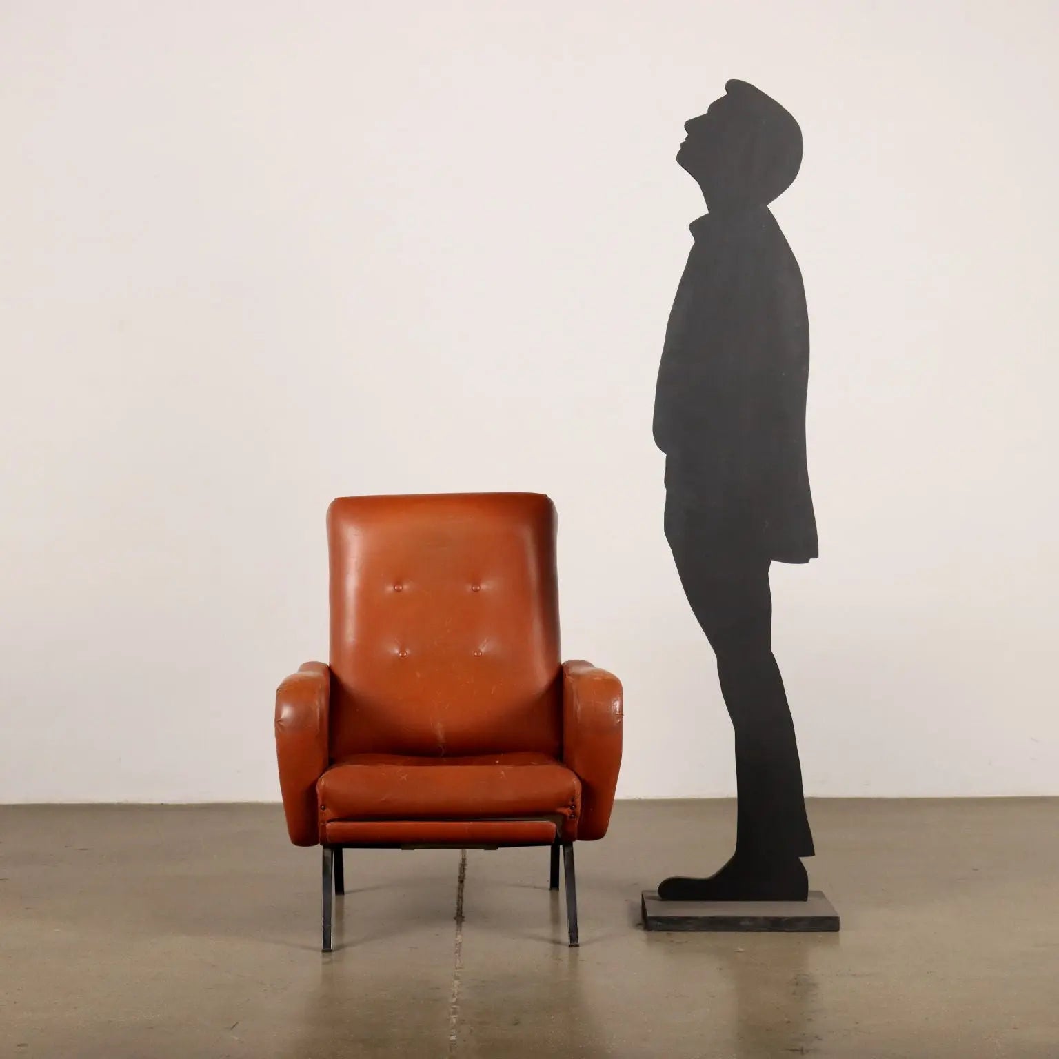 Vintage Armchair from the 1970s Foam Upholstery Leatherette Metal | Modernism | Armchairs
