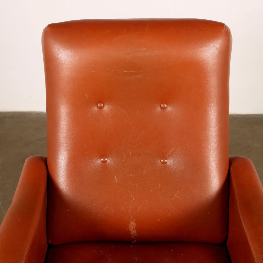 Vintage Armchair from the 1970s Foam Upholstery Leatherette Metal | Modernism | Armchairs