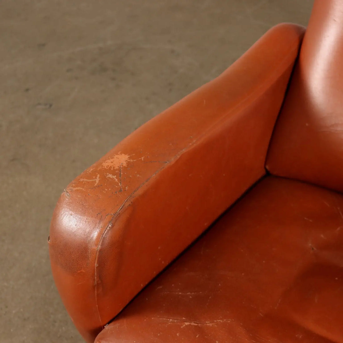 Vintage Armchair from the 1970s Foam Upholstery Leatherette Metal | Modernism | Armchairs