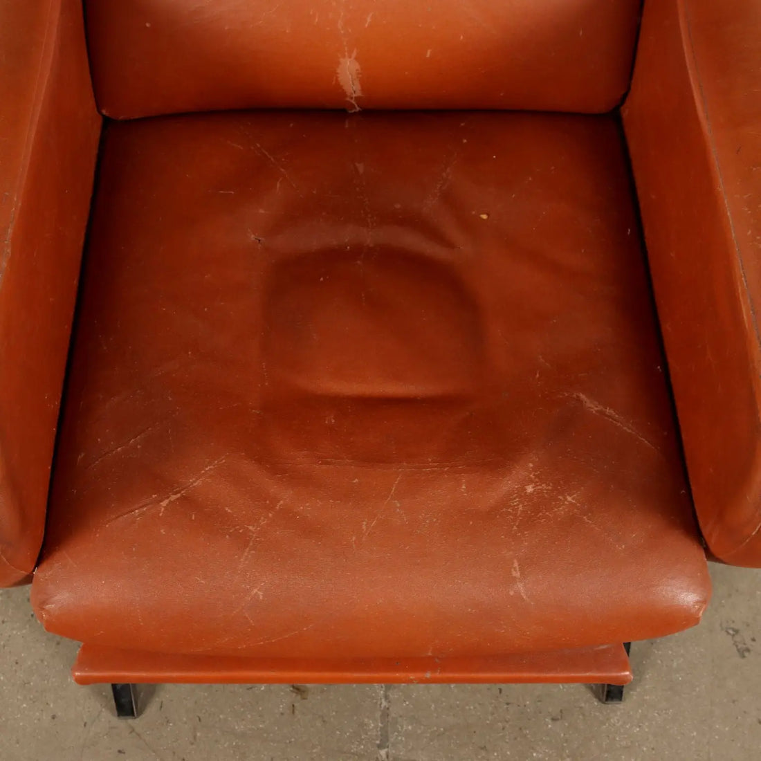 Vintage Armchair from the 1970s Foam Upholstery Leatherette Metal | Modernism | Armchairs