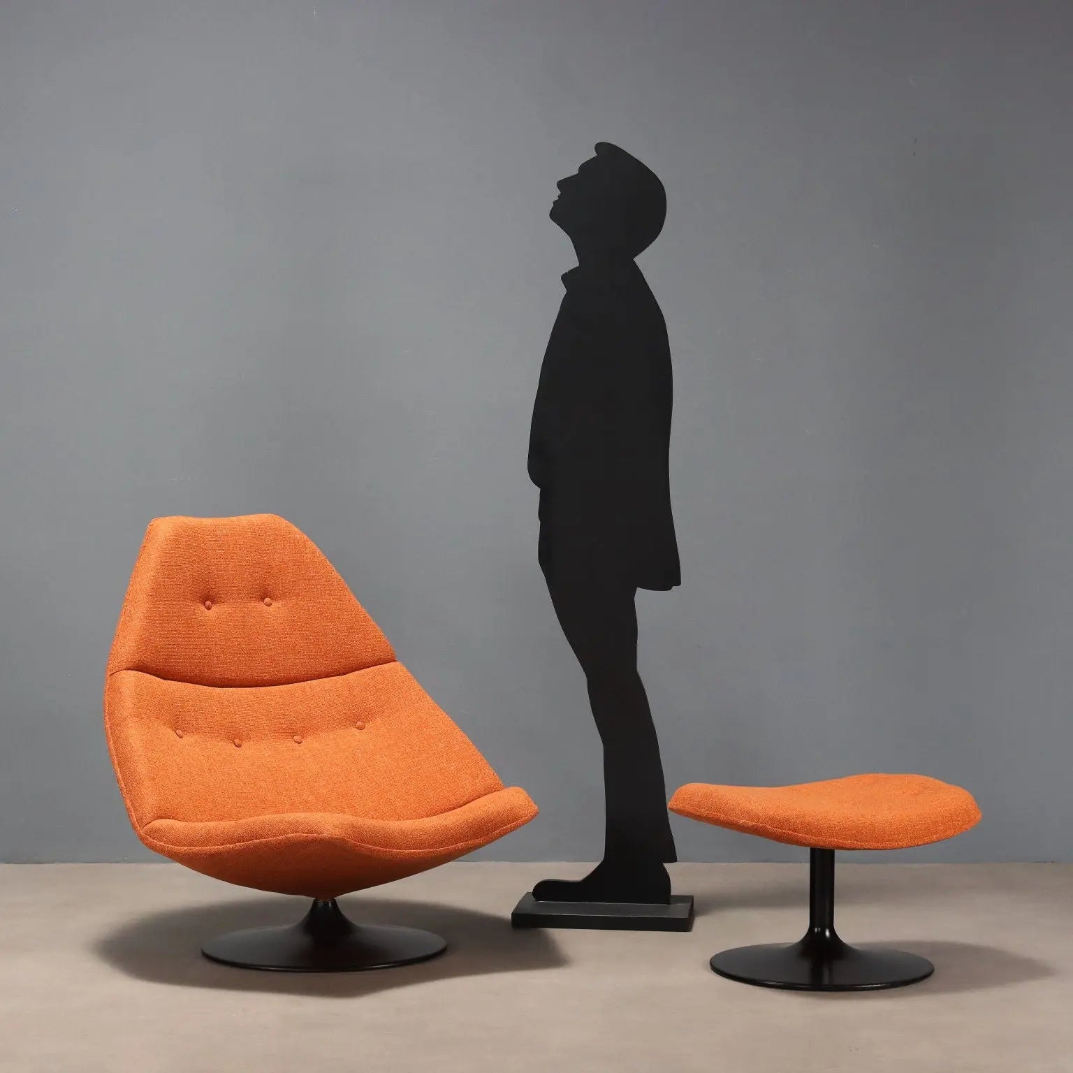 Artifort F588 Armchair Vintage Design G. Harcourt with Footrest 1960s - Artifort, 1960s | Modernism | Armchairs
