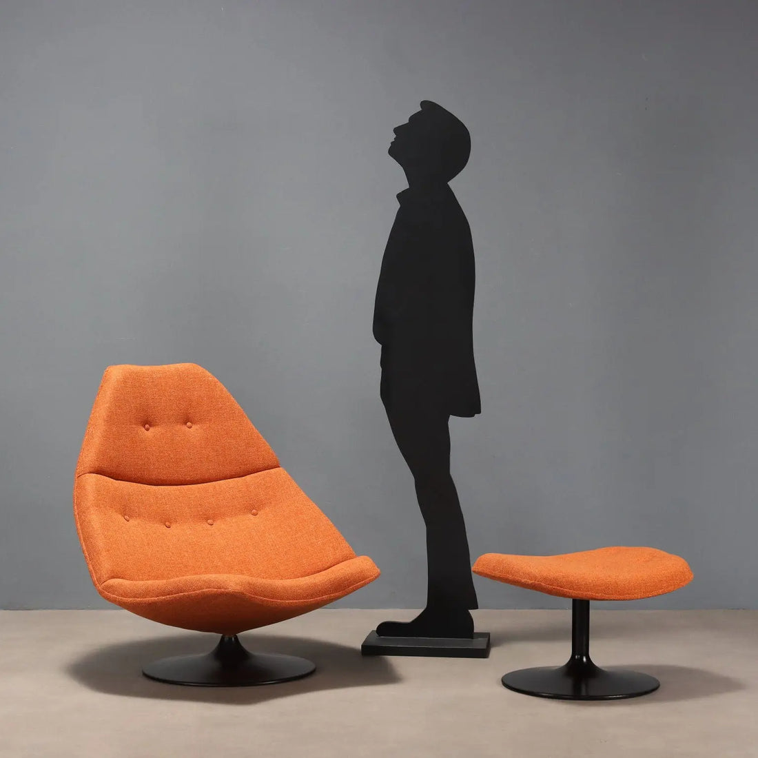 Artifort F588 Armchair Vintage Design G. Harcourt with Footrest 1960s - Artifort, 1960s | Modernism | Armchairs