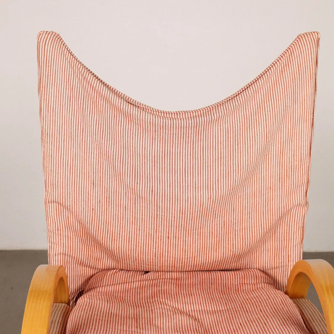 Vintage 1970s Armchair Wood Fabric Italy | Modernism | Armchairs