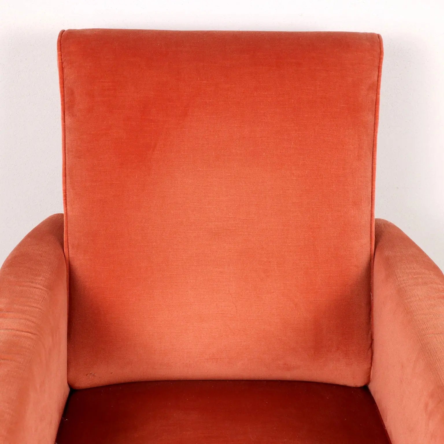 Vintage 1960s-70s Armchair Metal Velvet Italy | Modernism | Armchairs