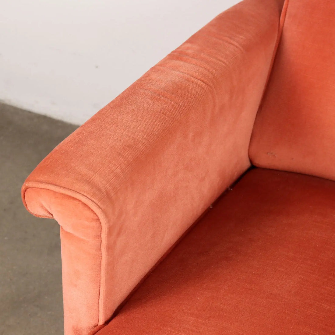 Vintage 1960s-70s Armchair Metal Velvet Italy | Modernism | Armchairs