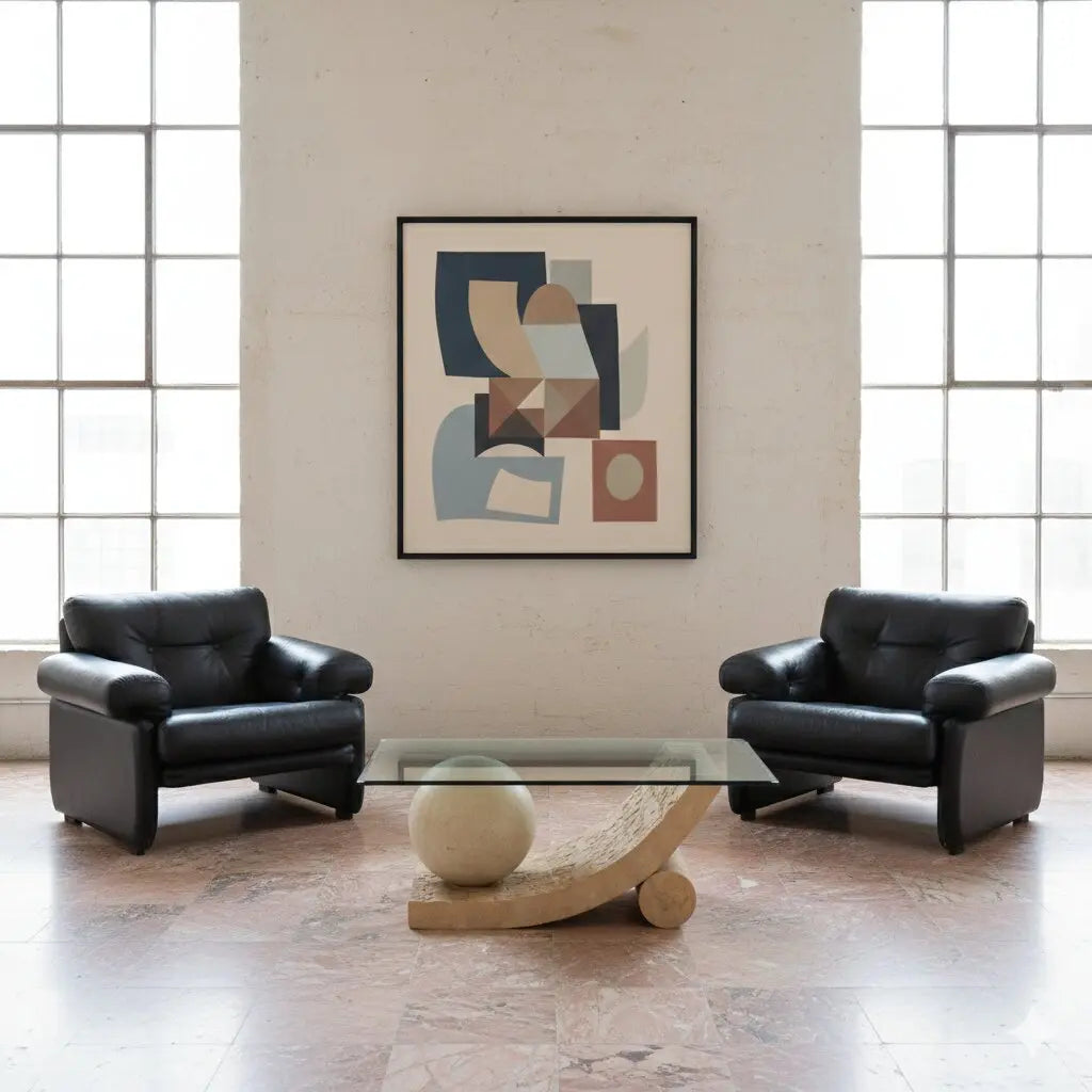 Pair of Vintage 1970s Coronado Armchairs Afra & Tobia Scarpa for C&B | Modernism | Armchairs