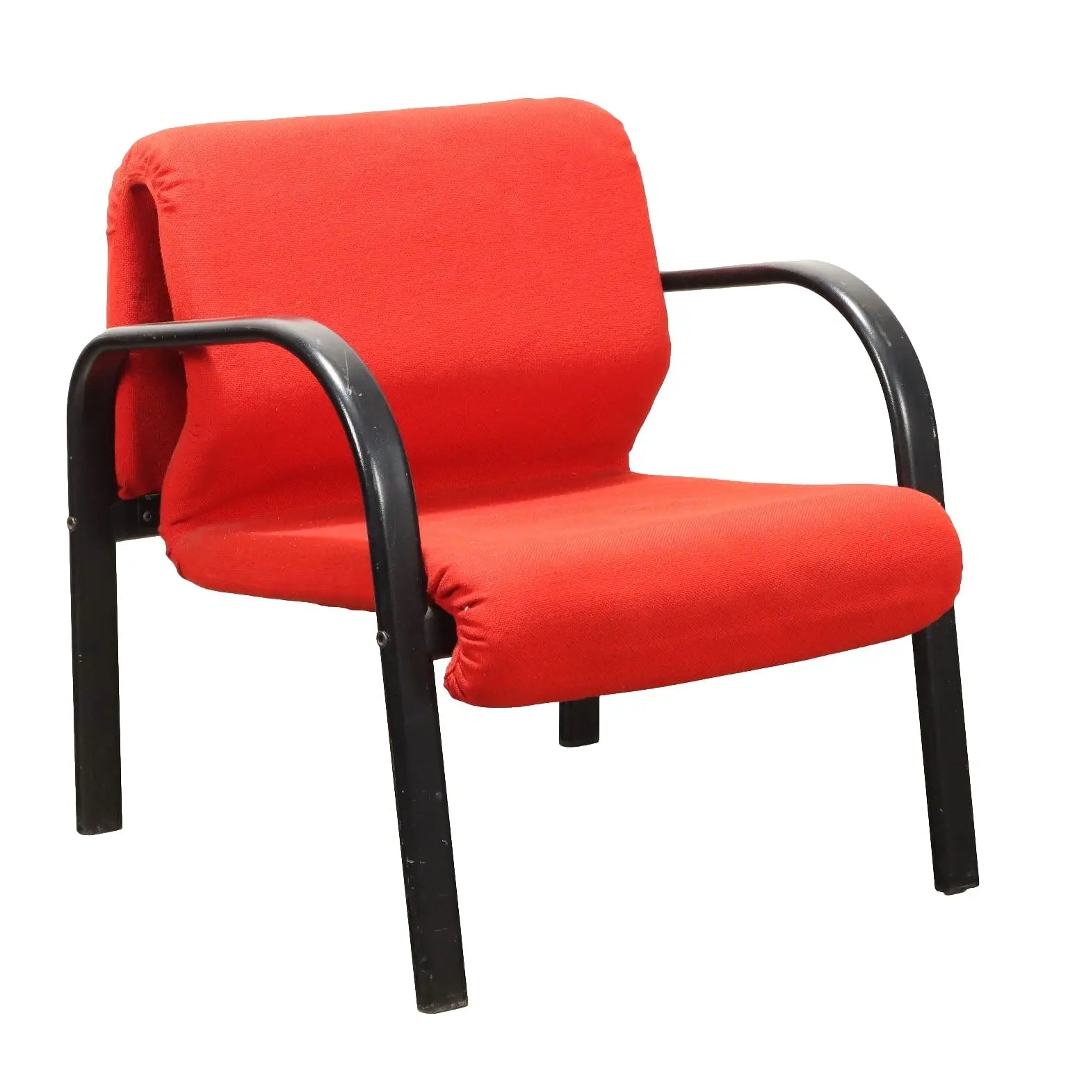 Vintage 1980s Armchair Fabric Foam Italy | Modernism | Armchairs