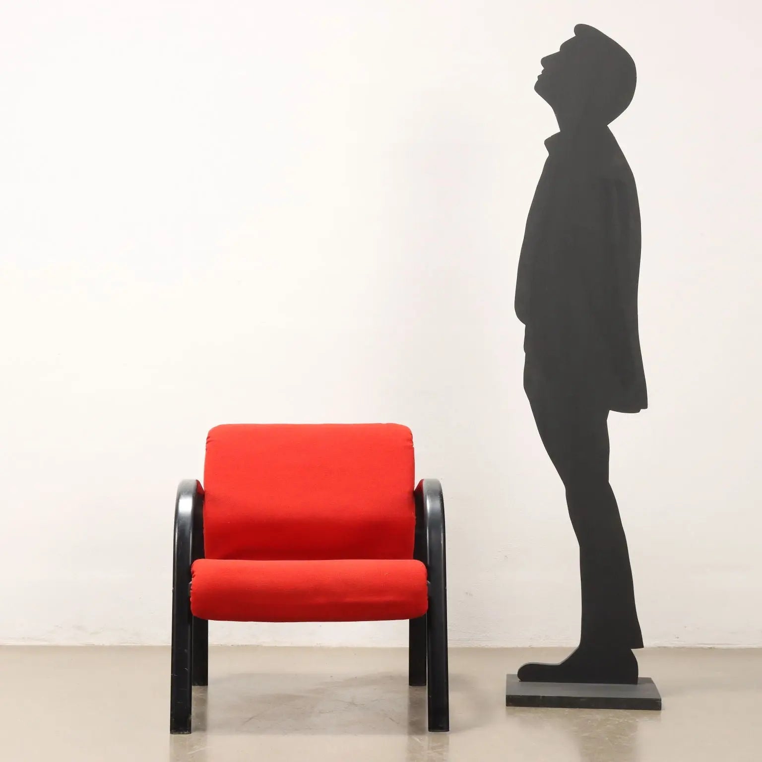 Vintage 1980s Armchair Fabric Foam Italy | Modernism | Armchairs