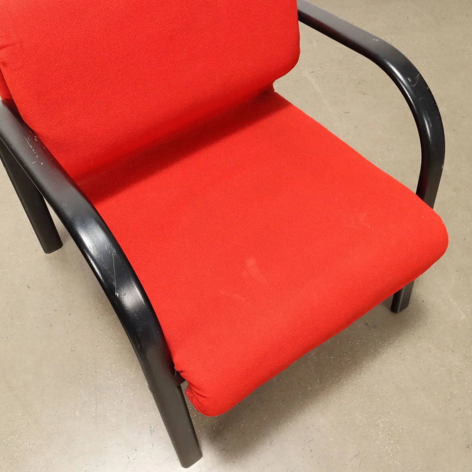 Vintage 1980s Armchair Fabric Foam Italy | Modernism | Armchairs