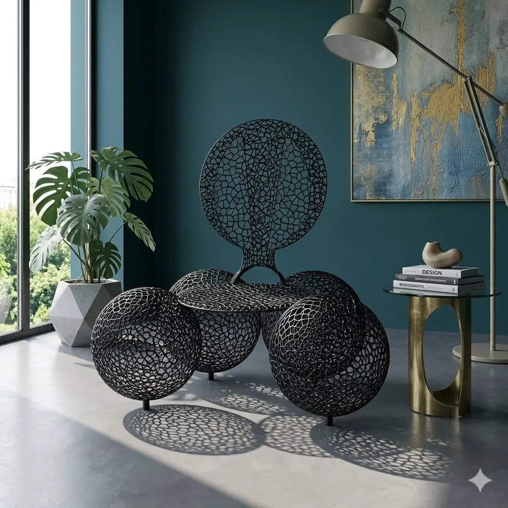 Quattro Palle Armchair Meletto Series Design Anacleto Spazzapan 2000s
