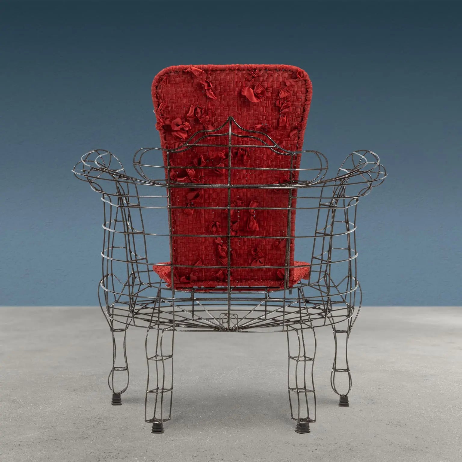 Maria Armchair Minimalisti Series Iron Design Anacleto Spazzapan