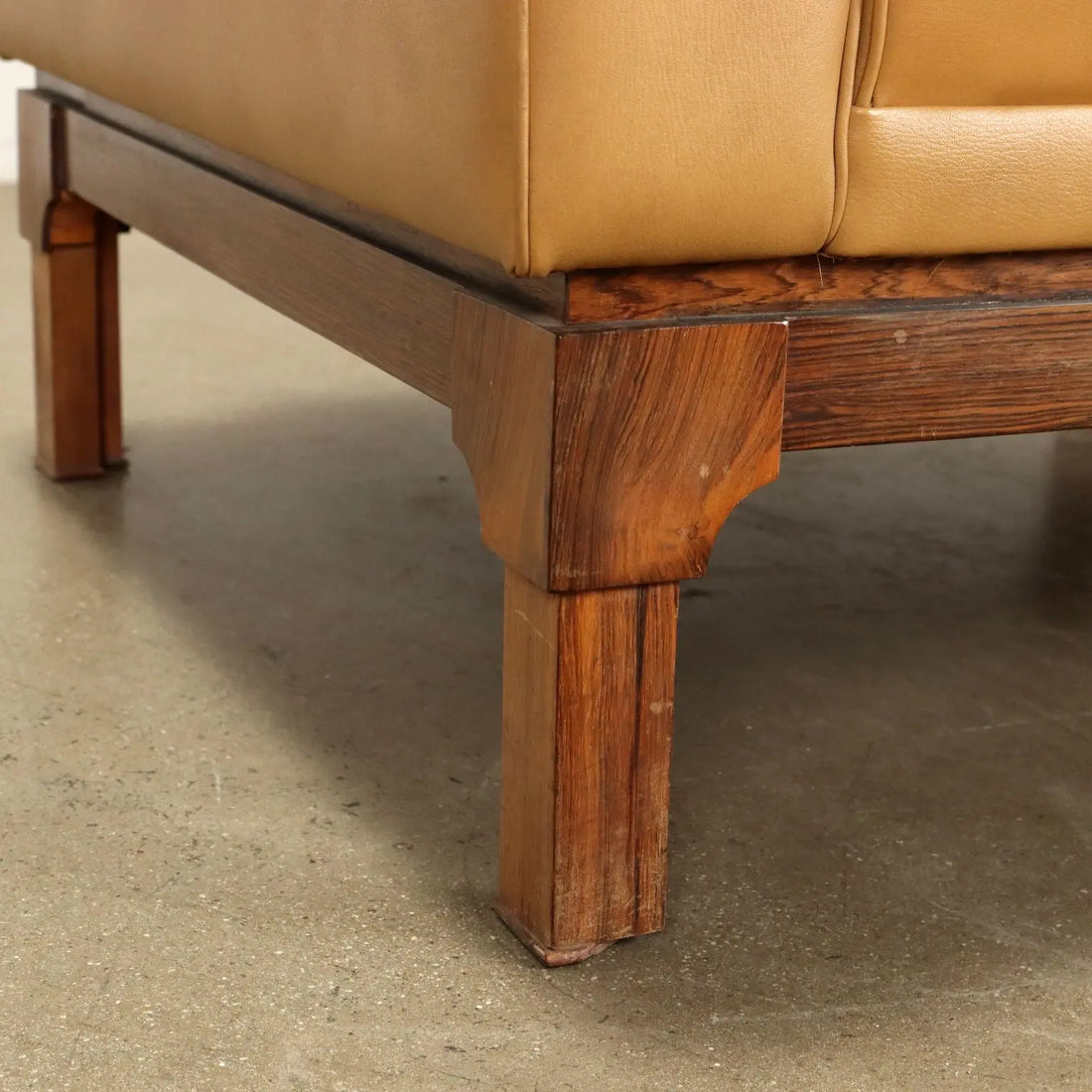 Vintage Armchair Leatherette Solid Wood Italy 1960s | Modernism | Armchairs