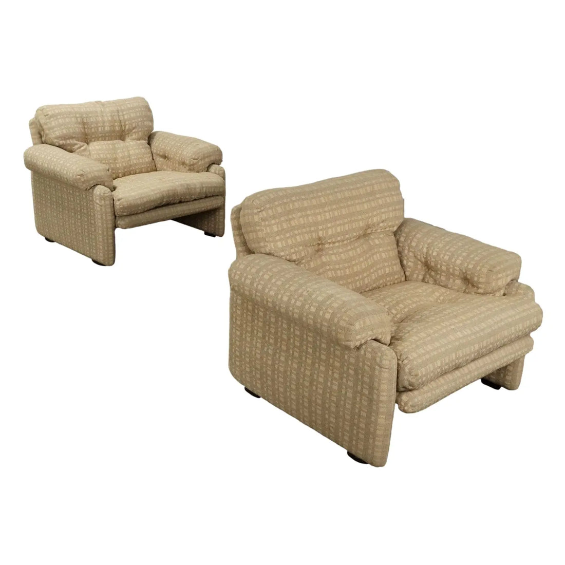C&C Coronado Armchairs Design T. Scarpa Vintage Fabric 1960s-1970s | Modernism | Armchairs