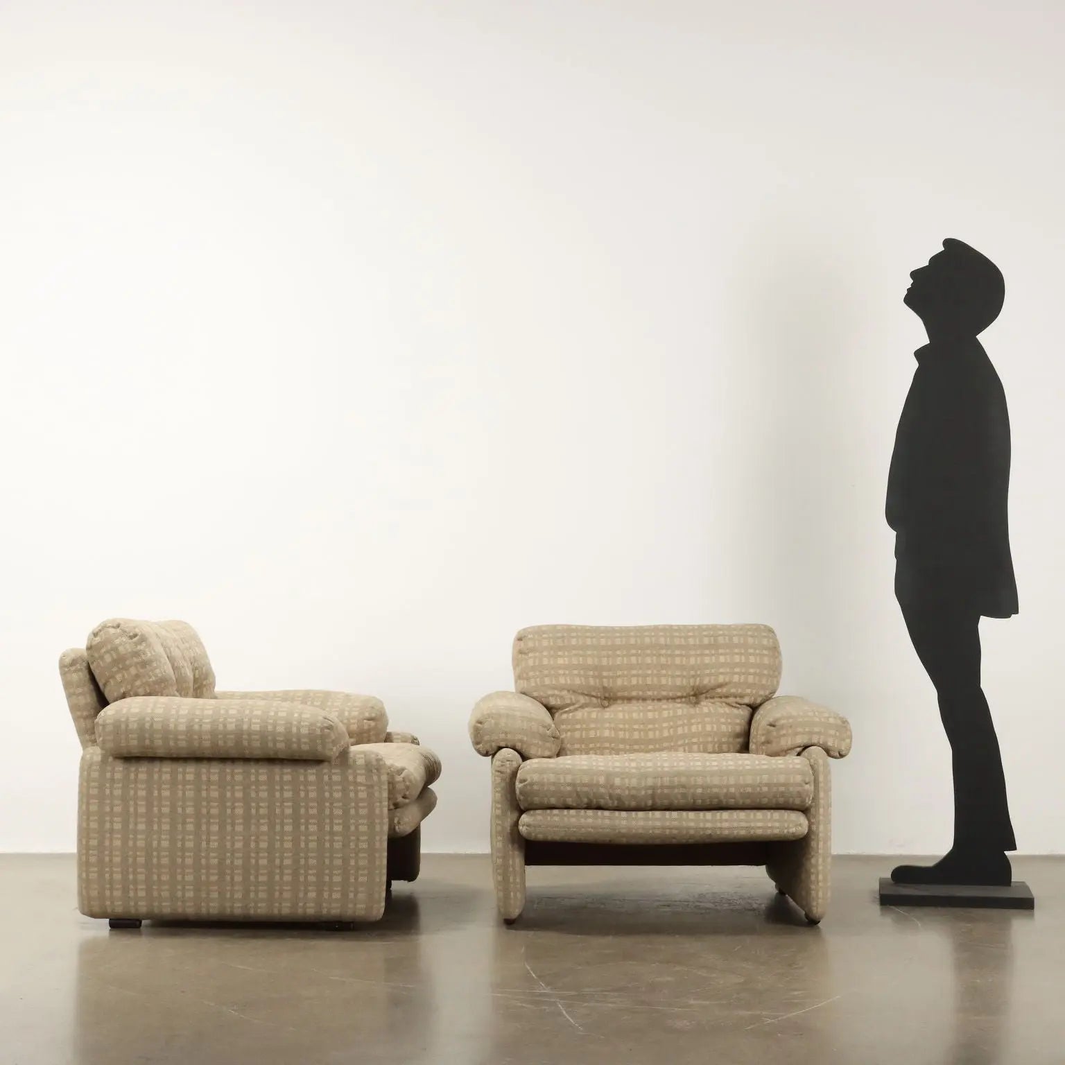 C&C Coronado Armchairs Design T. Scarpa Vintage Fabric 1960s-1970s | Modernism | Armchairs