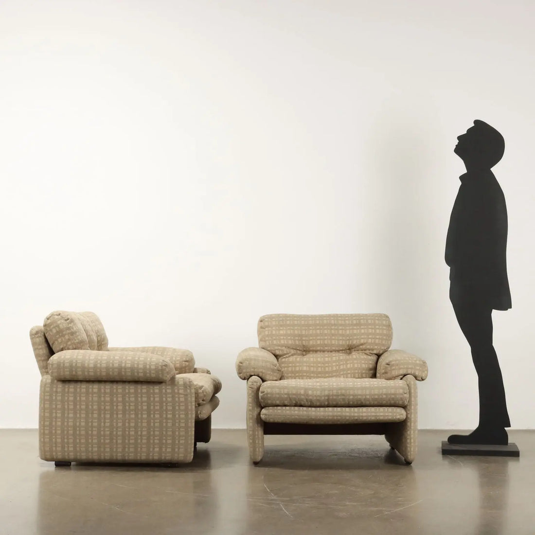 C&C Coronado Armchairs Design T. Scarpa Vintage Fabric 1960s-1970s | Modernism | Armchairs