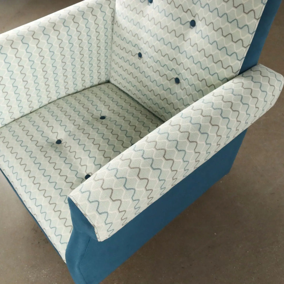 Vintage Armchair Prisma Collection Fabric Metal Italy 1950s-1960s | Modernism | Armchairs