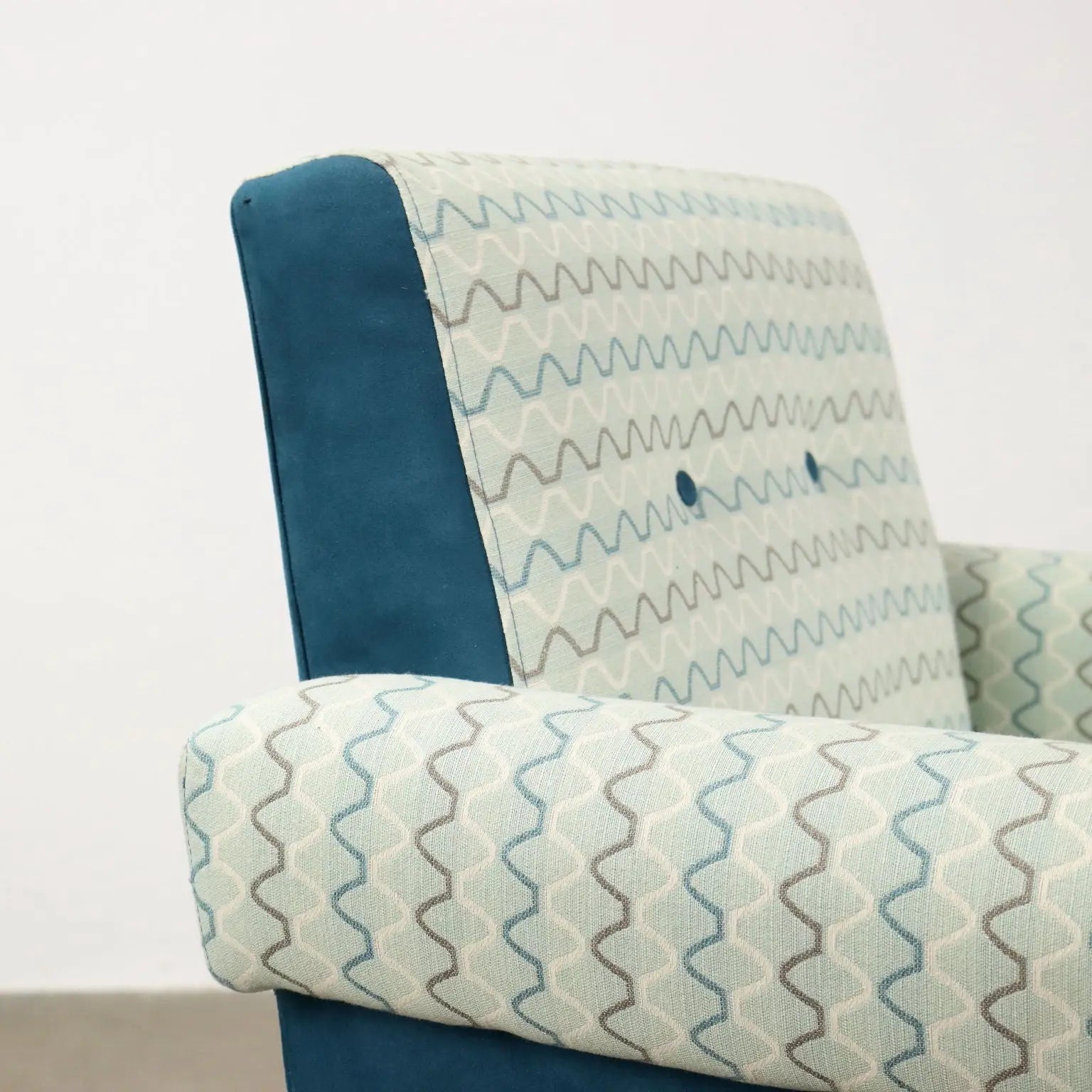 Vintage Armchair Prisma Collection Fabric Metal Italy 1950s-1960s | Modernism | Armchairs