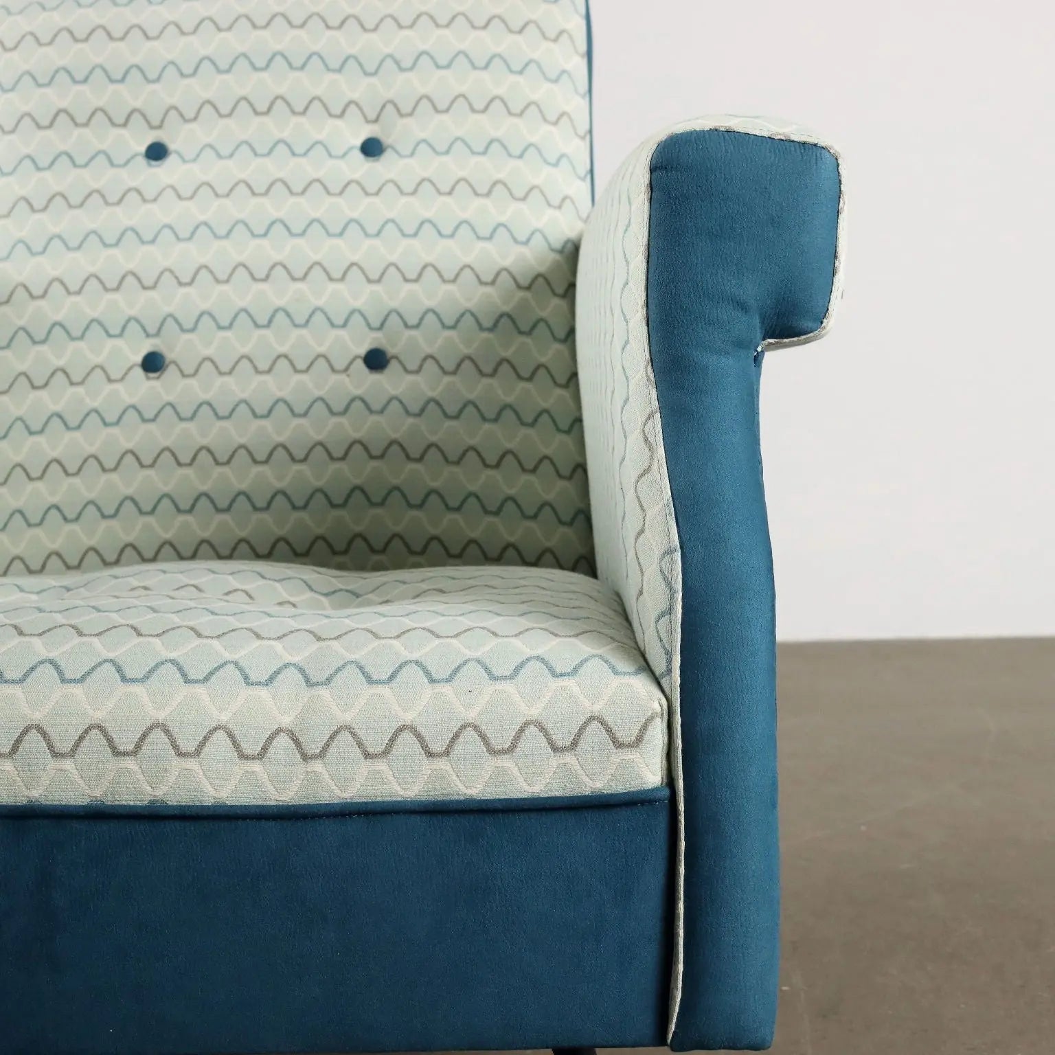 Vintage Armchair Prisma Collection Fabric Metal Italy 1950s-1960s | Modernism | Armchairs